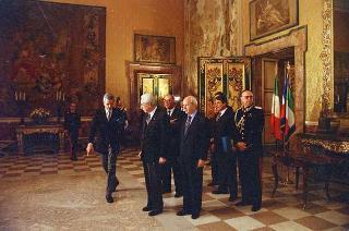 Incontro con l'on. Rino Formica, ministro delle finanze, Napoli, Palazzo Reale
