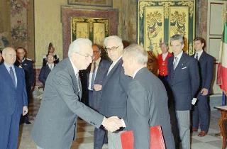 Il Presidente della Repubblica Francesco Cossiga riceve Ivica Mastruko, nuovo ambasciatore della Repubblica di Croazia per la presentazione lettere credenziali