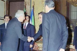 Il Presidente della Repubblica Francesco Cossiga riceve Marko Kosin, nuovo ambasciatore della Repubblica di Slovenia per la presentazione lettere credenziali
