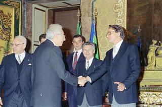 Il Presidente della Repubblica Francesco Cossiga riceve Marko Kosin, nuovo ambasciatore della Repubblica di Slovenia per la presentazione lettere credenziali