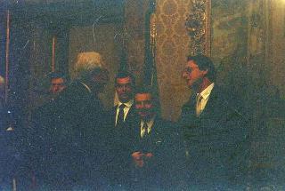 Il Presidente della Repubblica Francesco Cossiga riceve Marko Kosin, nuovo ambasciatore della Repubblica di Slovenia per la presentazione lettere credenziali