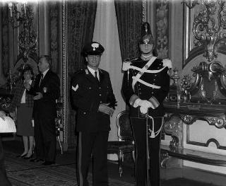 Incontro del Presidente della Repubblica Francesco Cossiga con Arrigo Gattai, presidente del CONI, con gli atleti, i tecnici e i dirigenti che hanno partecipato ai XVI Giochi Olimpici invernali di Albertville