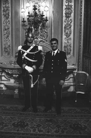 Incontro del Presidente della Repubblica Francesco Cossiga con Arrigo Gattai, presidente del CONI, con gli atleti, i tecnici e i dirigenti che hanno partecipato ai XVI Giochi Olimpici invernali di Albertville
