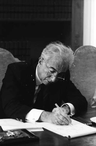 Foto del Presidente della Repubblica Francesco Cossiga per il settimanale "Epoca"