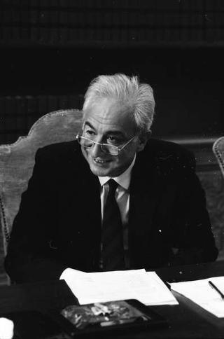 Foto del Presidente della Repubblica Francesco Cossiga per il settimanale "Epoca"