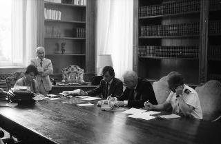 Foto del Presidente della Repubblica Francesco Cossiga per il settimanale "Epoca"