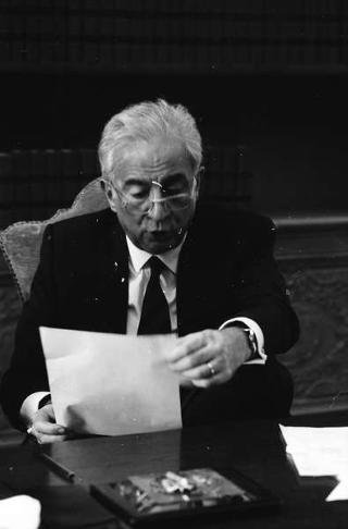 Foto del Presidente della Repubblica Francesco Cossiga per il settimanale "Epoca"