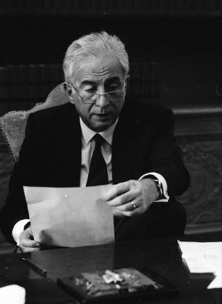 Foto del Presidente della Repubblica Francesco Cossiga per il settimanale "Epoca"