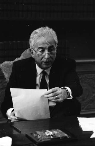 Foto del Presidente della Repubblica Francesco Cossiga per il settimanale "Epoca"