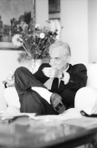 Foto del Presidente della Repubblica Francesco Cossiga per il settimanale "Epoca"
