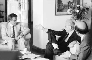 Foto del Presidente della Repubblica Francesco Cossiga per il settimanale "Epoca"