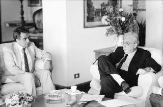Foto del Presidente della Repubblica Francesco Cossiga per il settimanale "Epoca"