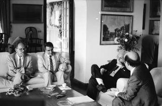 Foto del Presidente della Repubblica Francesco Cossiga per il settimanale "Epoca"