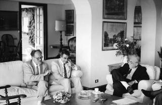 Foto del Presidente della Repubblica Francesco Cossiga per il settimanale "Epoca"