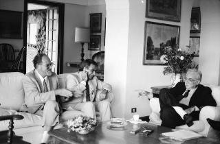 Foto del Presidente della Repubblica Francesco Cossiga per il settimanale "Epoca"