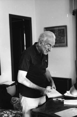 Foto del Presidente della Repubblica Francesco Cossiga per il settimanale "Epoca"