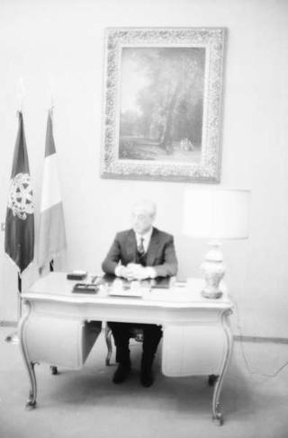 Foto del Presidente della Repubblica Francesco Cossiga per il settimanale "Epoca"
