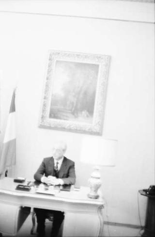 Foto del Presidente della Repubblica Francesco Cossiga per il settimanale "Epoca"