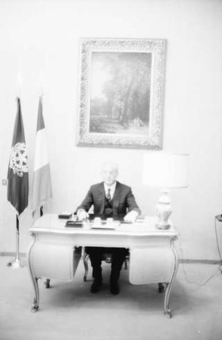 Foto del Presidente della Repubblica Francesco Cossiga per il settimanale "Epoca"