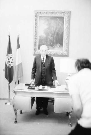 Foto del Presidente della Repubblica Francesco Cossiga per il settimanale "Epoca"