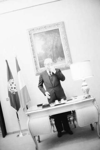 Foto del Presidente della Repubblica Francesco Cossiga per il settimanale "Epoca"