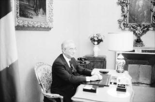 Foto del Presidente della Repubblica Francesco Cossiga per il settimanale "Epoca"