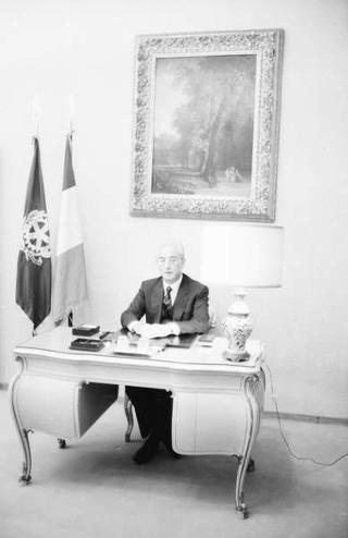 Foto del Presidente della Repubblica Francesco Cossiga per il settimanale "Epoca"