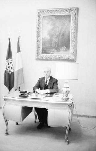 Foto del Presidente della Repubblica Francesco Cossiga per il settimanale "Epoca"