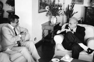Foto del Presidente della Repubblica Francesco Cossiga per il settimanale "Epoca"