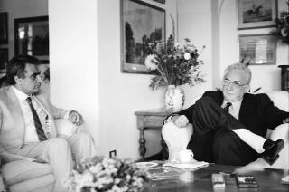 Foto del Presidente della Repubblica Francesco Cossiga per il settimanale "Epoca"