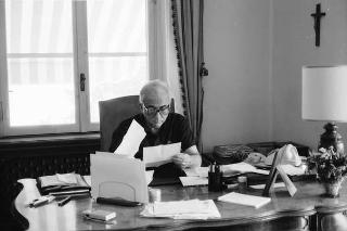 Foto del Presidente della Repubblica Francesco Cossiga per il settimanale "Epoca"