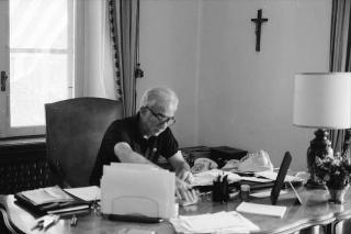 Foto del Presidente della Repubblica Francesco Cossiga per il settimanale "Epoca"