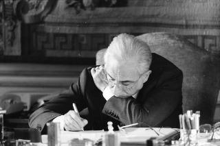 Foto del Presidente della Repubblica Francesco Cossiga per il settimanale "Epoca"