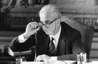 Foto del Presidente della Repubblica Francesco Cossiga per il settimanale "Epoca"