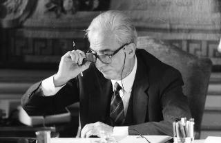 Foto del Presidente della Repubblica Francesco Cossiga per il settimanale "Epoca"