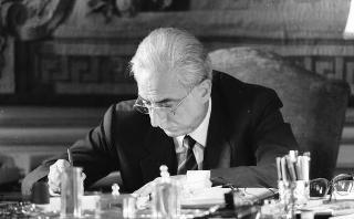 Foto del Presidente della Repubblica Francesco Cossiga per il settimanale "Epoca"