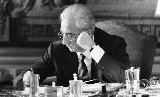 Foto del Presidente della Repubblica Francesco Cossiga per il settimanale "Epoca"