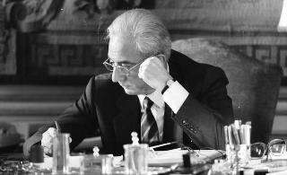 Foto del Presidente della Repubblica Francesco Cossiga per il settimanale "Epoca"