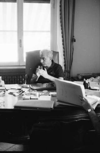 Foto del Presidente della Repubblica Francesco Cossiga per il settimanale "Epoca"