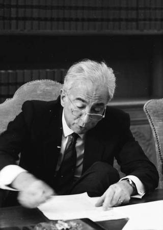 Foto del Presidente della Repubblica Francesco Cossiga per il settimanale "Epoca"