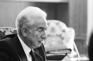 Foto del Presidente della Repubblica Francesco Cossiga per il settimanale "Epoca"