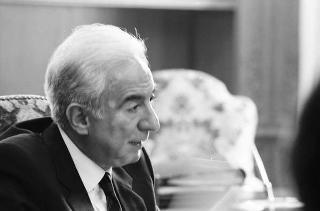 Foto del Presidente della Repubblica Francesco Cossiga per il settimanale "Epoca"