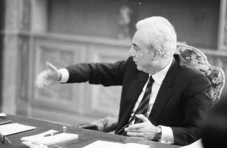 Foto del Presidente della Repubblica Francesco Cossiga per il settimanale "Epoca"