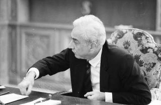 Foto del Presidente della Repubblica Francesco Cossiga per il settimanale "Epoca"