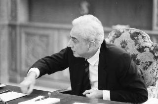 Foto del Presidente della Repubblica Francesco Cossiga per il settimanale "Epoca"