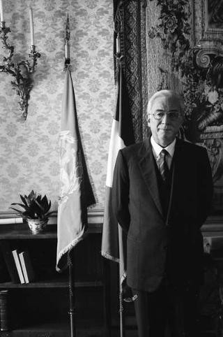Foto del Presidente della Repubblica Francesco Cossiga per il settimanale "Epoca"