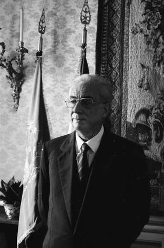 Foto del Presidente della Repubblica Francesco Cossiga per il settimanale "Epoca"
