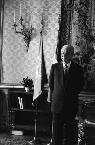 Foto del Presidente della Repubblica Francesco Cossiga per il settimanale "Epoca"