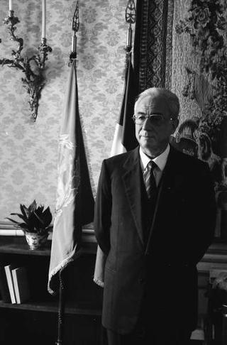 Foto del Presidente della Repubblica Francesco Cossiga per il settimanale "Epoca"