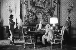 Foto del Presidente della Repubblica Francesco Cossiga per il settimanale "Epoca"